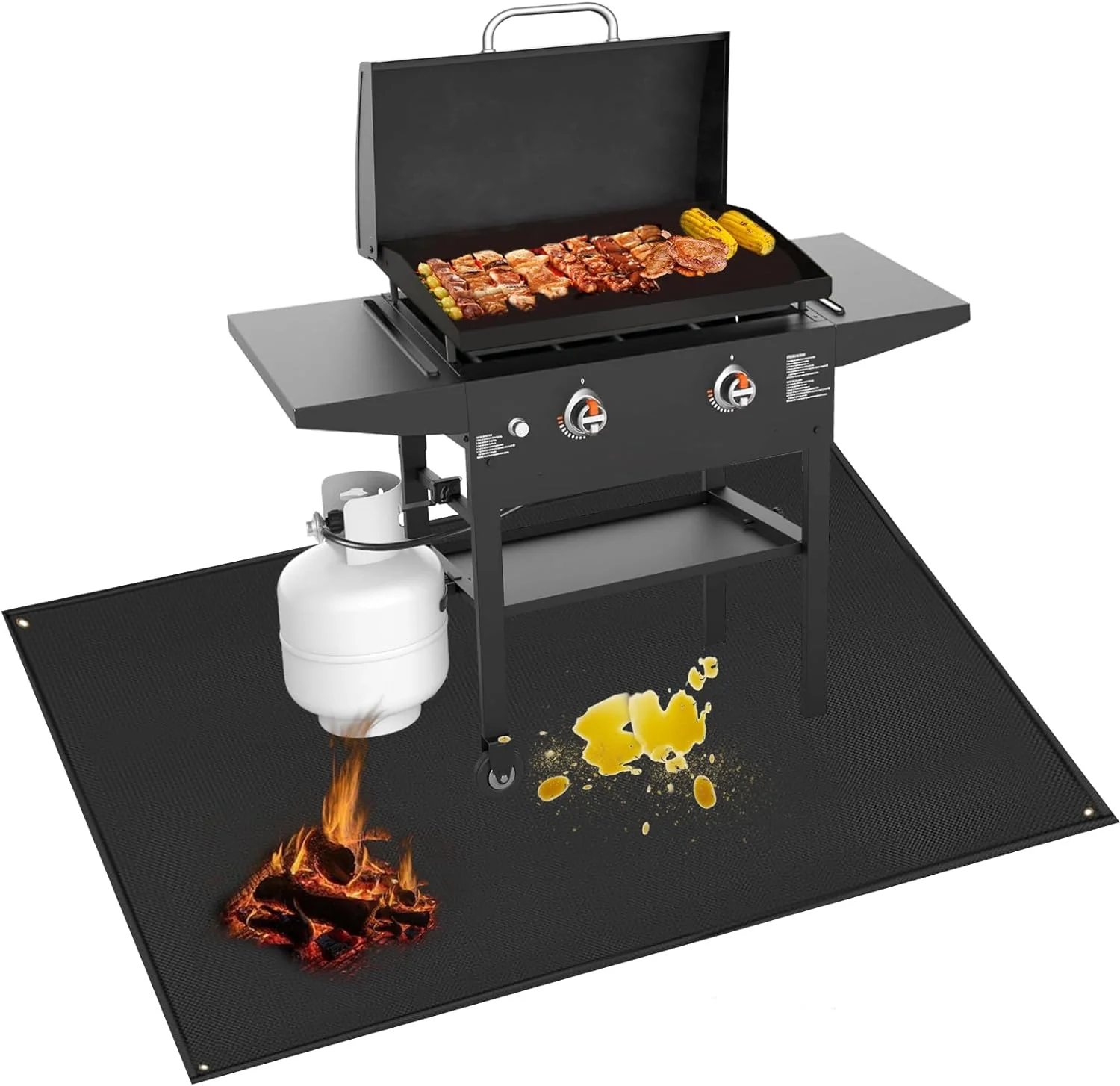 70x48 Inch Under Grill Mat for Blackstone 28