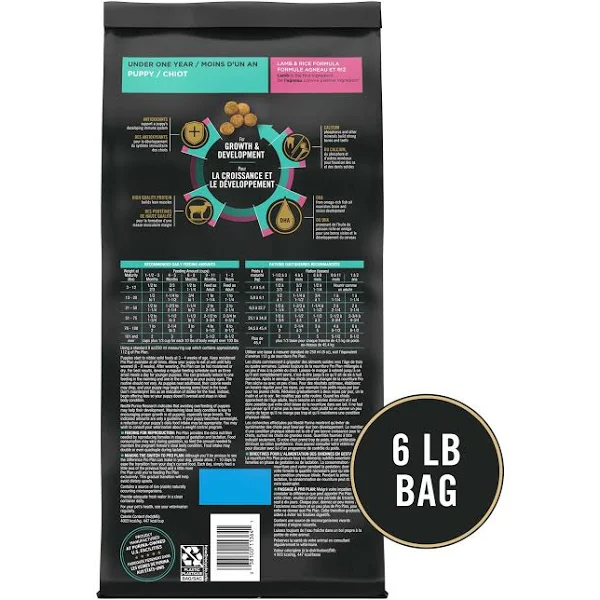 Purina Pro Plan Focus Lamb & Rice Formula Dry Puppy Food, 6 lbs.