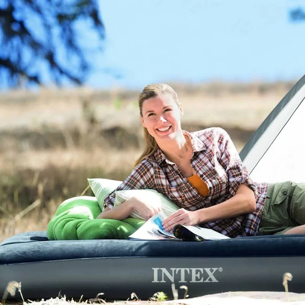 Intex Premium Durabeam 10 Queen Size Air Mattress - Black