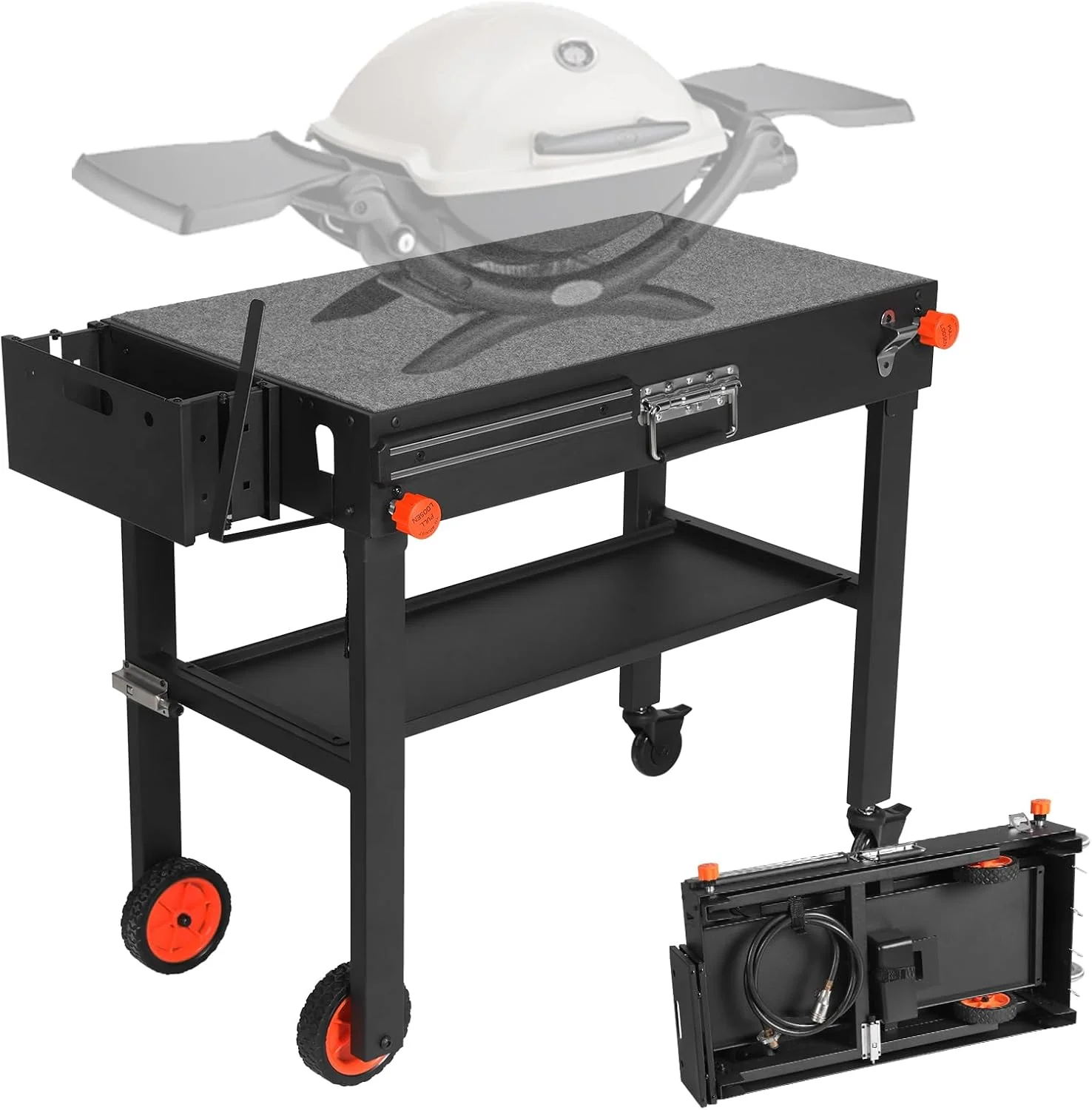 Grill Table for Outdoor Use: Universal Griddle Stand for 17