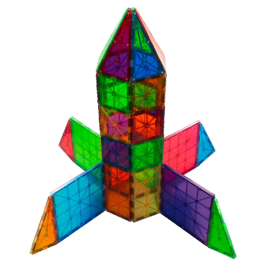 MAGNA-TILES Classic 100-Piece Magnetic Construction Set, The ORIGINAL Magnetic Building Brand