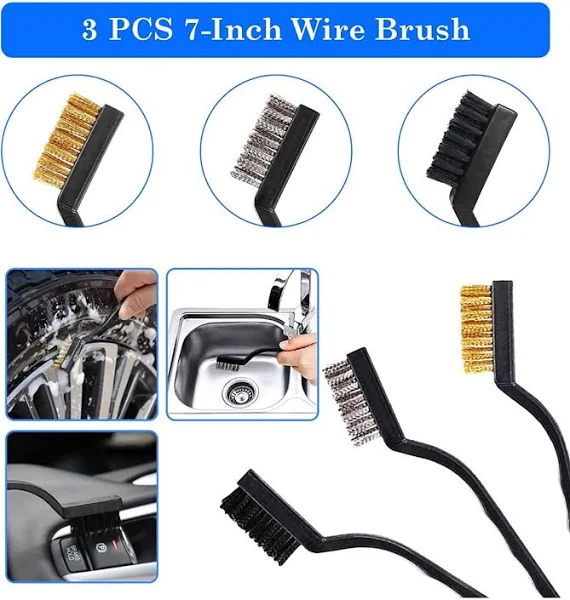 NIKCOSMK 26pcs Car Detailing Brush Set, Car Detailing Kit, Auto Detailing Drill Brush Set, Car Detailing Brushes, Car Buffing Sponge Pads Kit, Car Cleaning