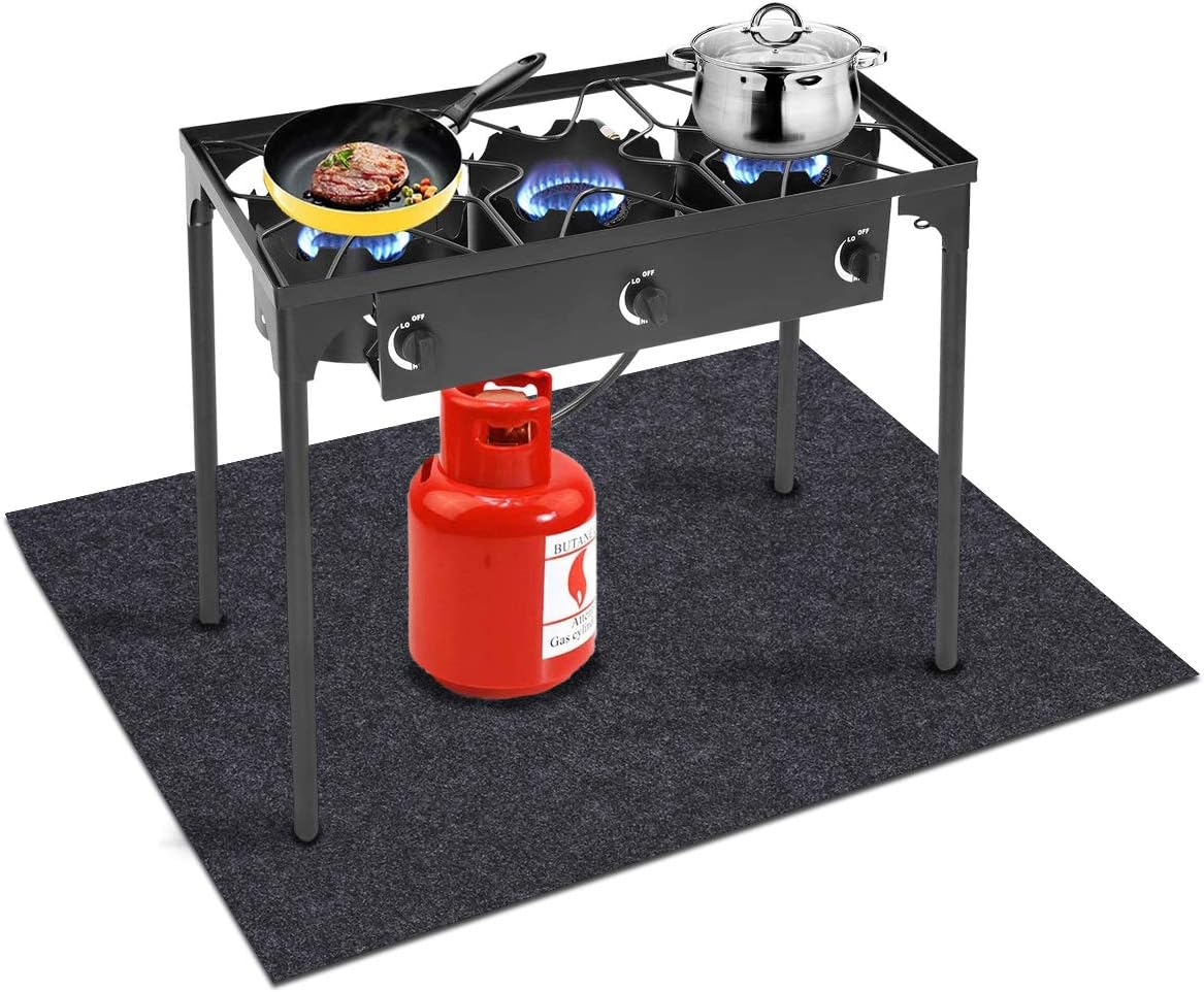 Gas Grill Mat 48x72 Inch, BBQ Grilling Gear for Gas Grills, Absorbent Grill Pad