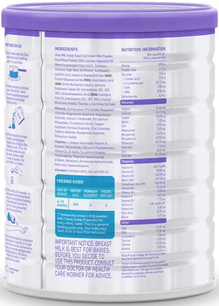 Bubs 28.2 oz. Goat Milk-Based Stage 2 Powder Infant Formula