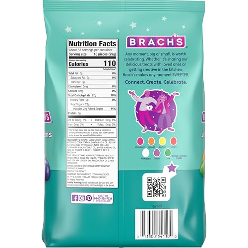 2024 Brach’s Classic Jelly Beans  Assorted Flavors  54 Ounce Bag (Pack of 2)