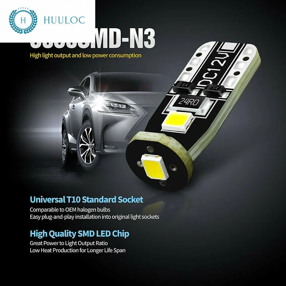 Siriusled Extremely Bright 3030 Chipset LED Bulbs for Car Interior Dome Map Door