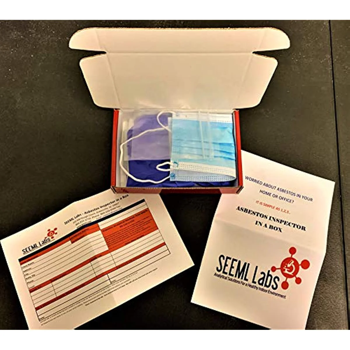 Asbestos Inspector in a Box (2-3 Day Results) NVLAP Accredited lab Analysis Included