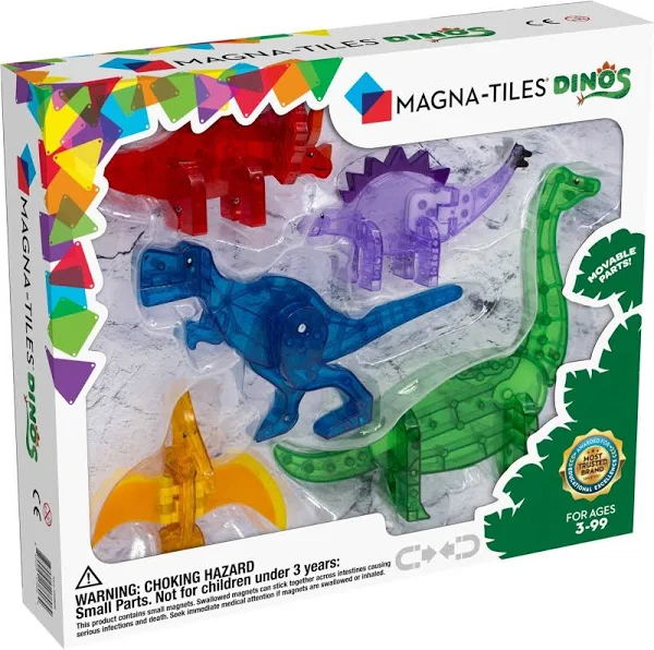 Magna Tiles Dinos 5 Piece Set