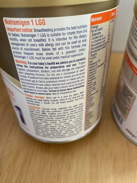 Nutramigen Formula Lipil LLG 1 (from Birth)