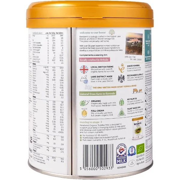 Kendamil Stage 2 - Organic Formula Follow on Milk 800g UK