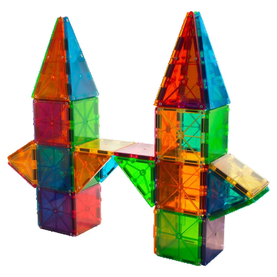 MAGNA-TILES Classic 100-Piece Magnetic Construction Set, The ORIGINAL Magnetic Building Brand