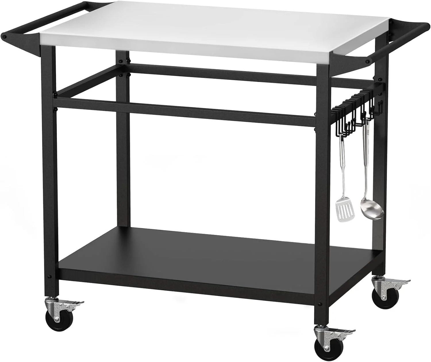 Multifunctional Stainless Steel Grill Table | Double-Shelf 20