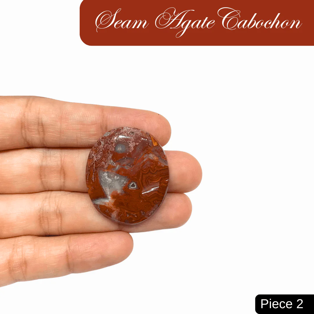 Seam Agate Cabochons