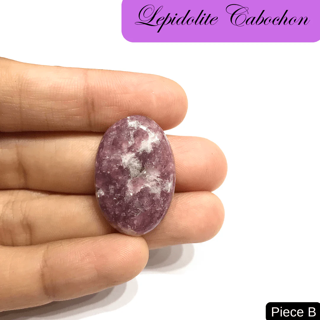 Lepidolite Cabochons in India - Aeora Rocks