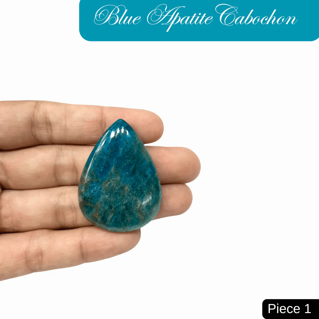Blue Apatite Cabochons