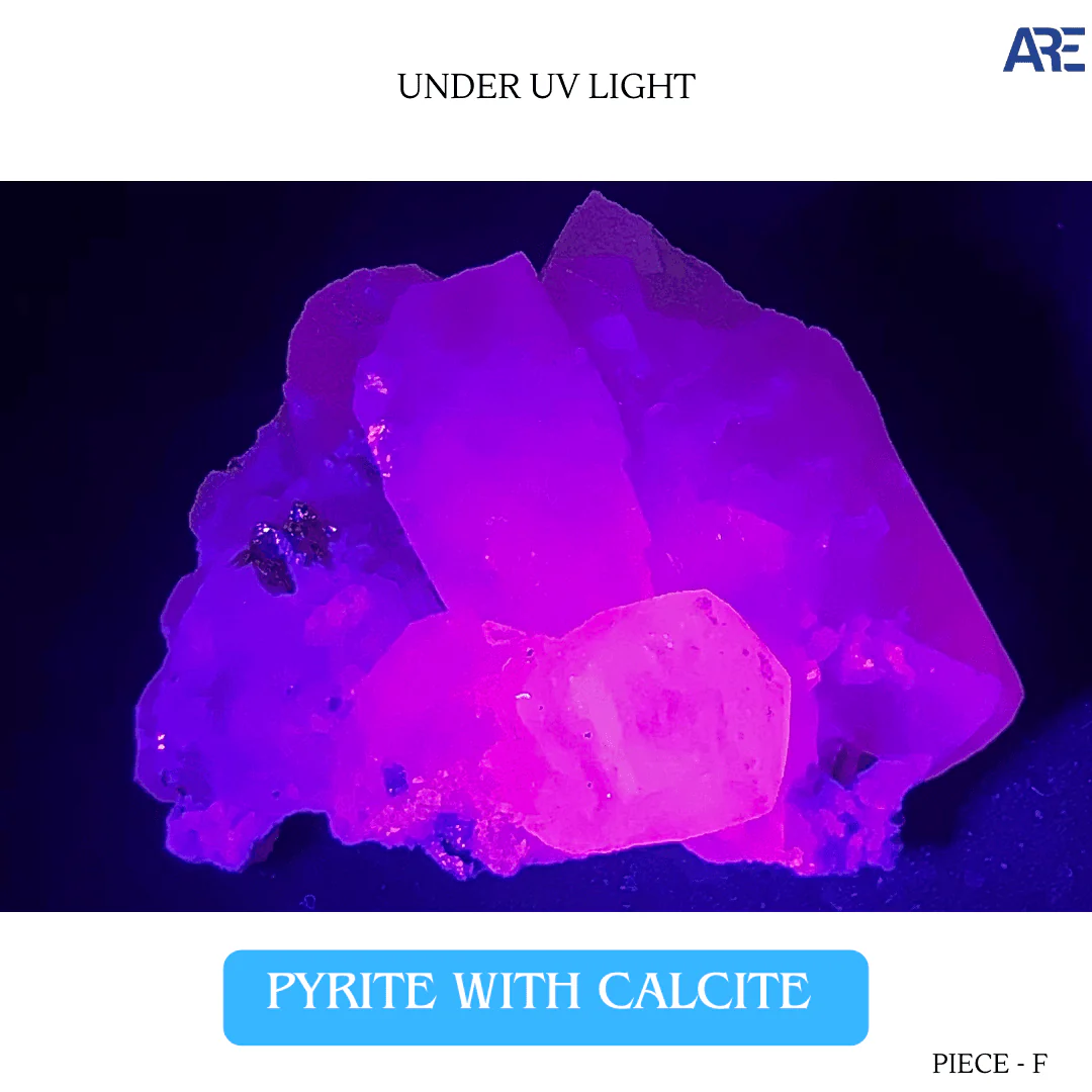 Pyrite With Calcite Piece F in India - Aeora Rocks
