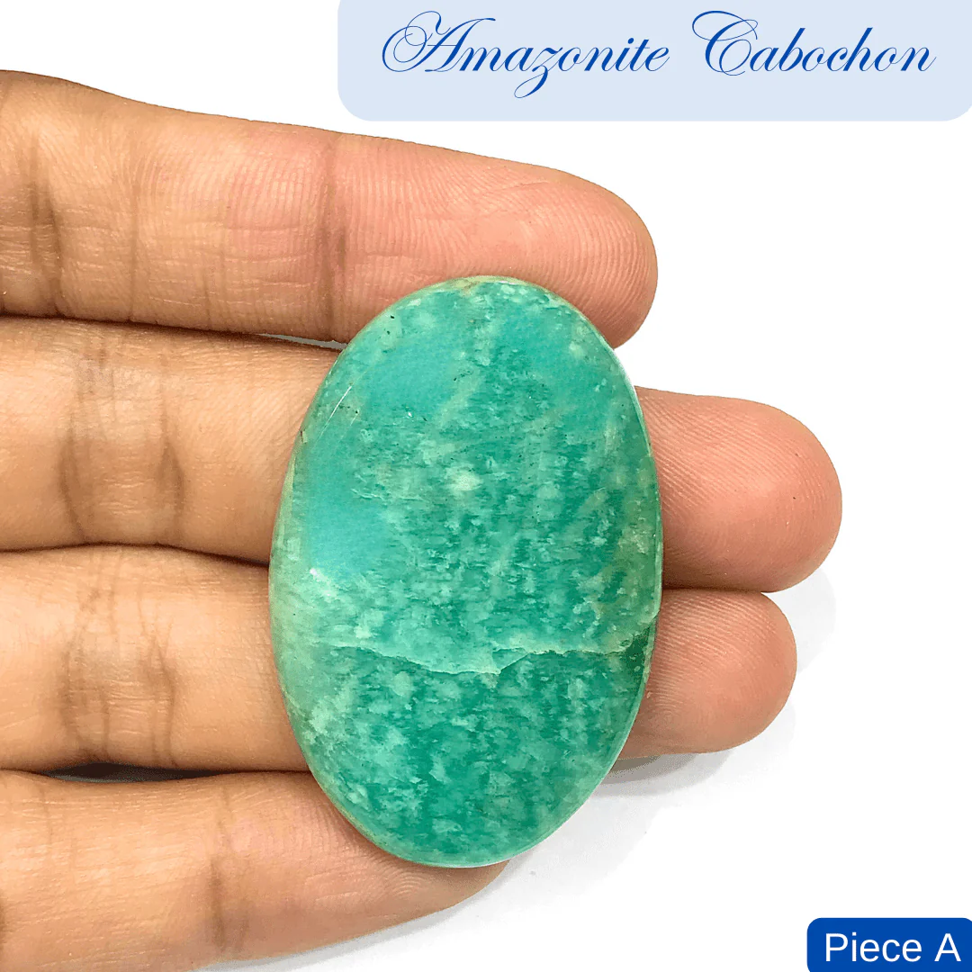 Amazonite Cabochons in India -Aeora Rocks