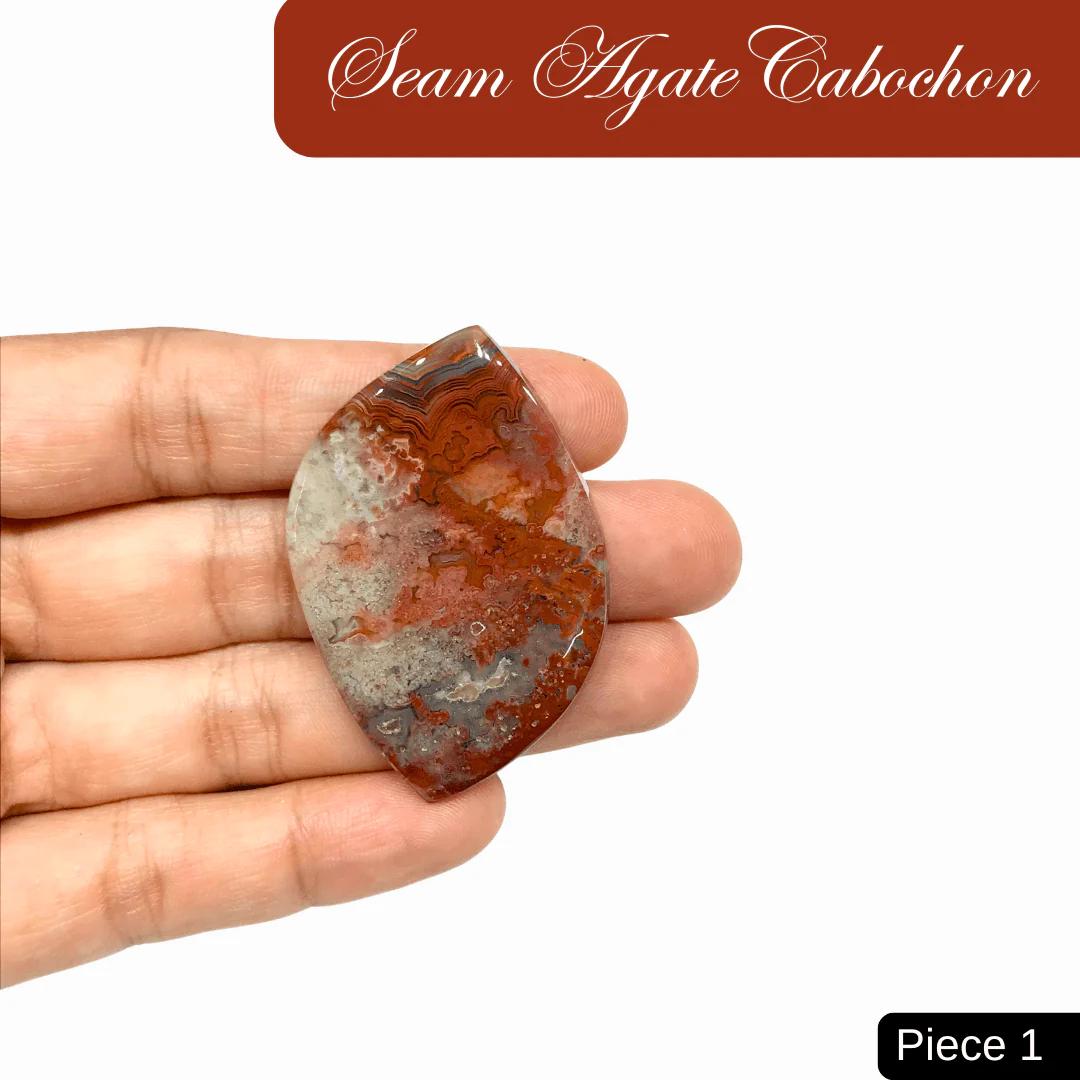 Seam Agate Cabochons