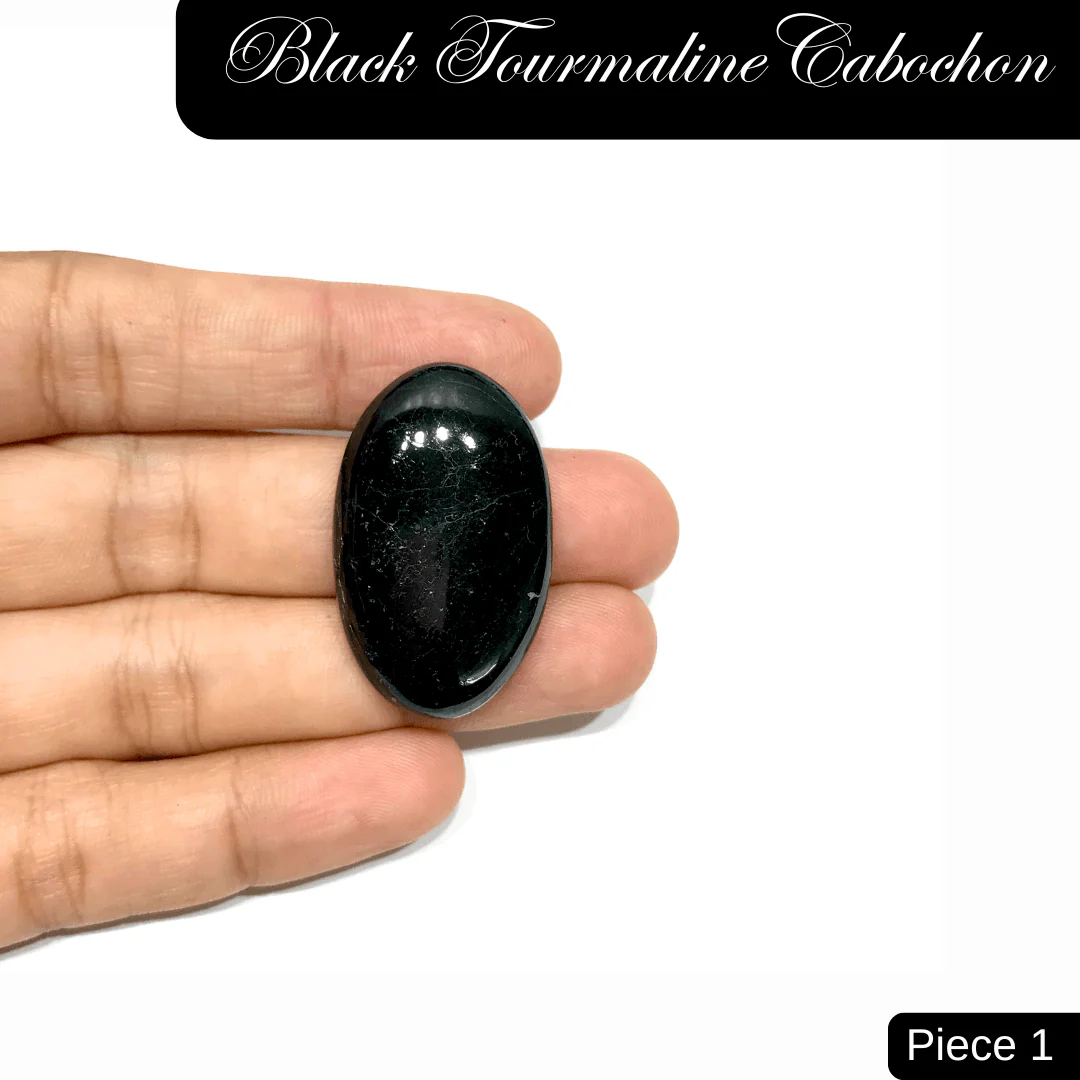 Black Tourmaline Cabochons