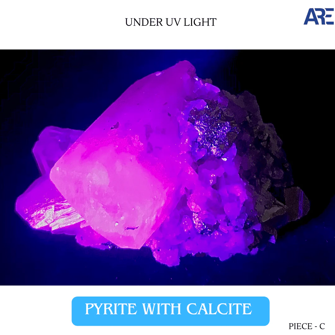 Pyrite With Calcite Piece C