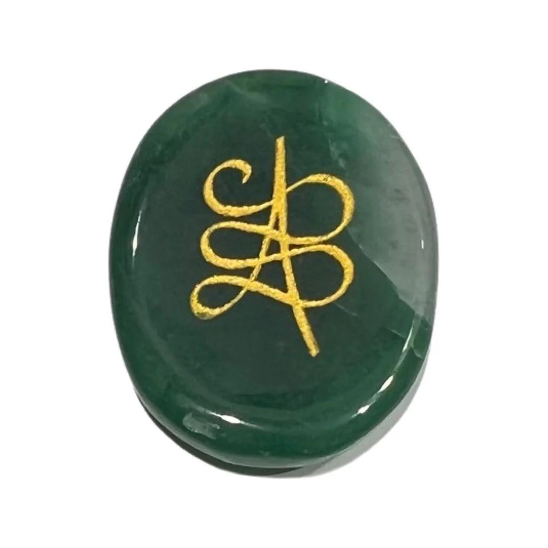 Zibu Coin Green Aventurine