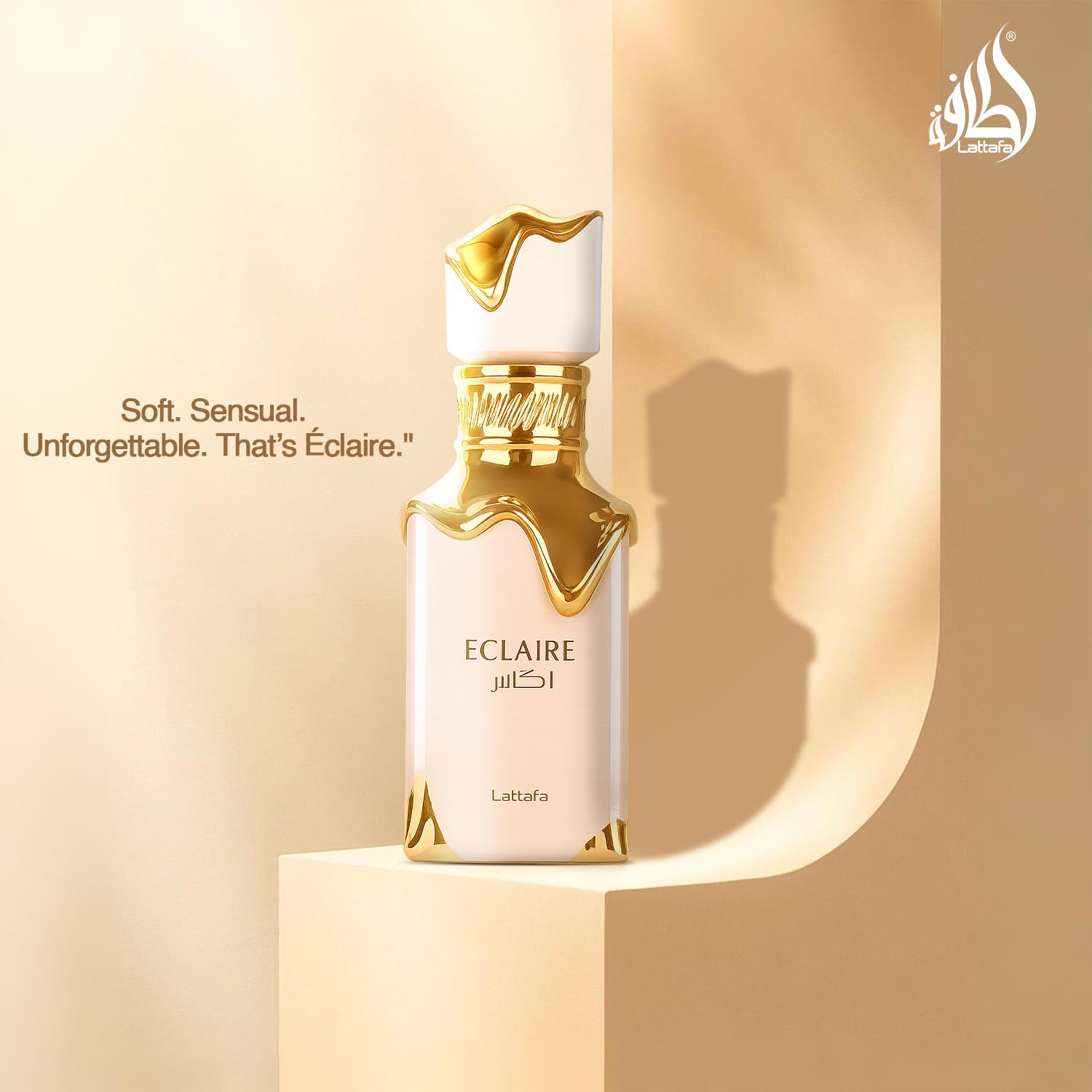 Lattafa Elaire - Vanilla, caramel, sweet, floral - Eau de toilette with long-lasting fragrance, 3.4 oz/100 ml
