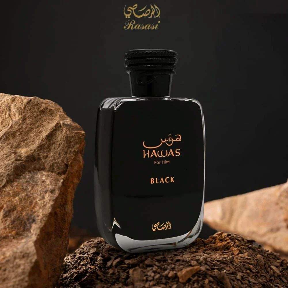 Perfume Havas Black 100 ml by Rasasi Original Dubai Arabian Long-lasting Perfume for Men