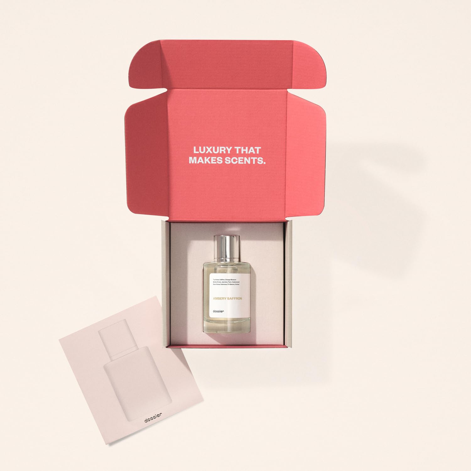 Dossier - Amber Saffron - Eau de Toilette - Inspired by MFK's B.accarat R.ouge 5.40 - Vegan Unisex Eau de Parfum Spray - 3.4 fl oz (100 ml)