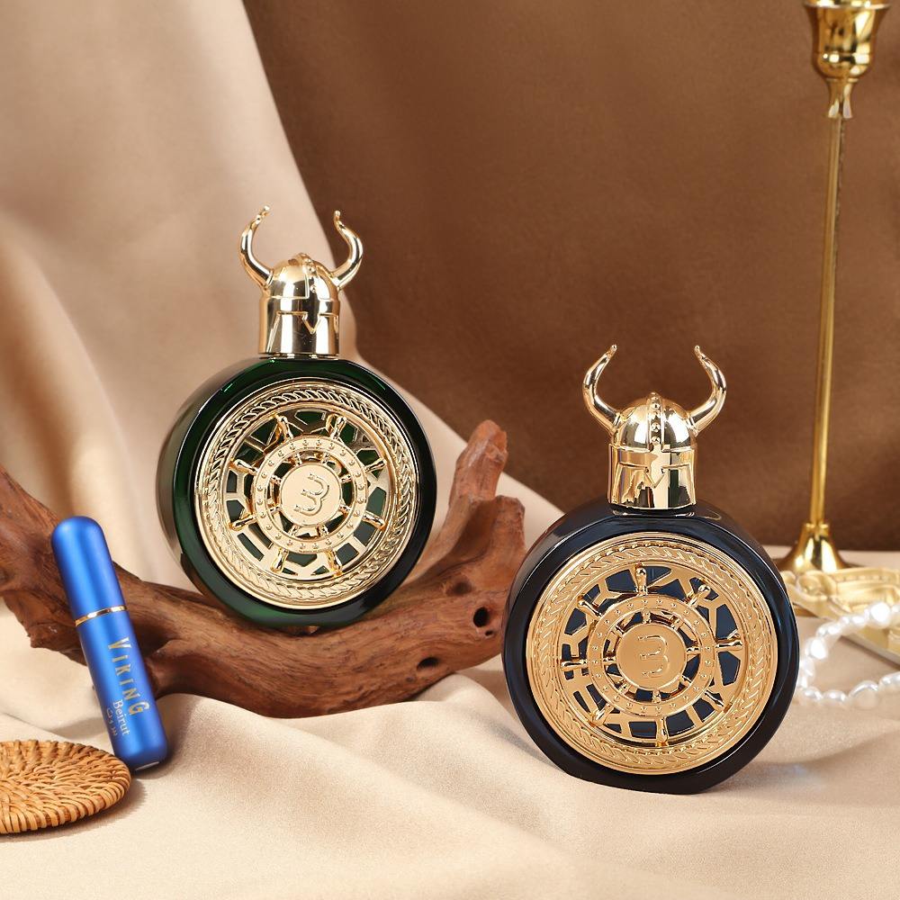 Unisex Floral Perfume Series Bull's Head Gear Green Bull Head with Dubai Arabia Middle East Floral Scent for Men and Women