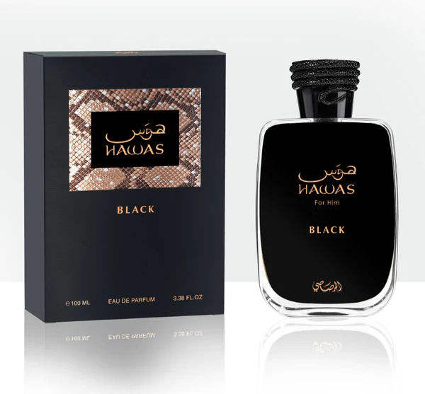 Perfume Havas Black 100 ml by Rasasi Original Dubai Arabian Long-lasting Perfume for Men