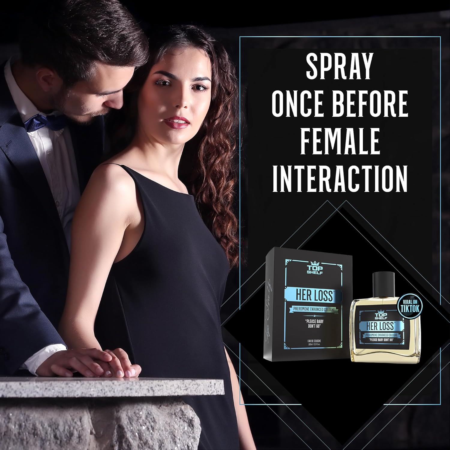 Her Loss - Pheromone Cologne for Men | Raw Attraction & Confidence | Men’s Long-Lasting Pheromones Spray | Feromonas Perfume | Made in USA | 100ml