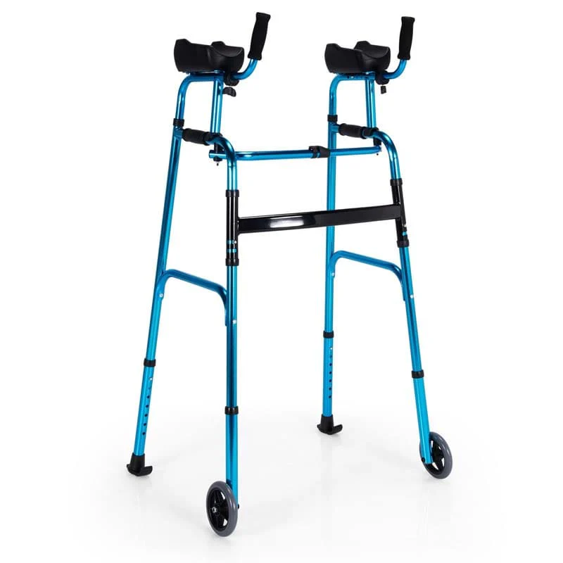 Foldable Standard Walker 440lbs Walking Mobility Aid with 5