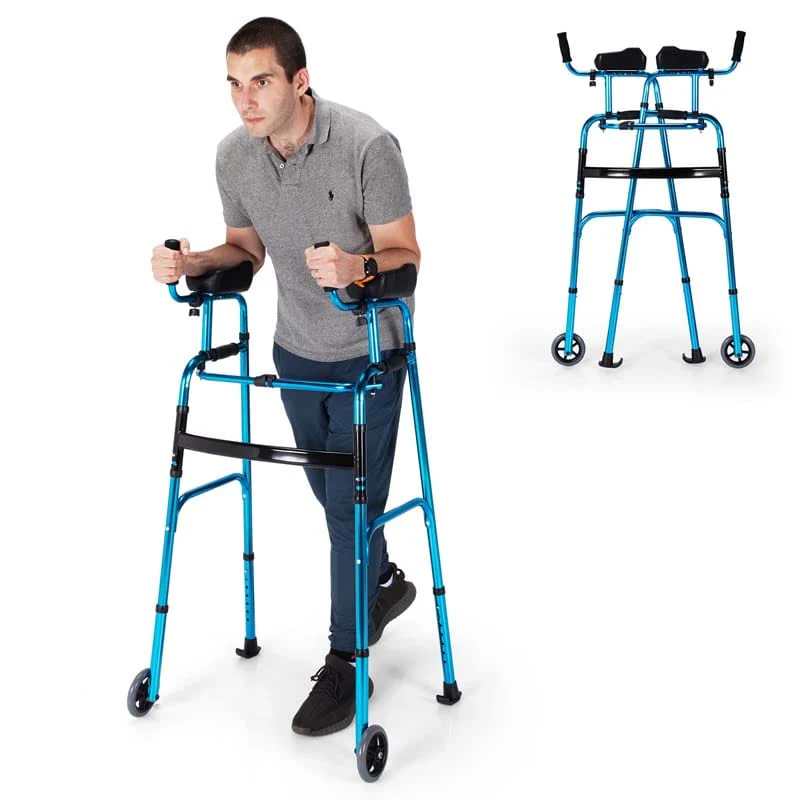 Foldable Standard Walker 440lbs Walking Mobility Aid with 5