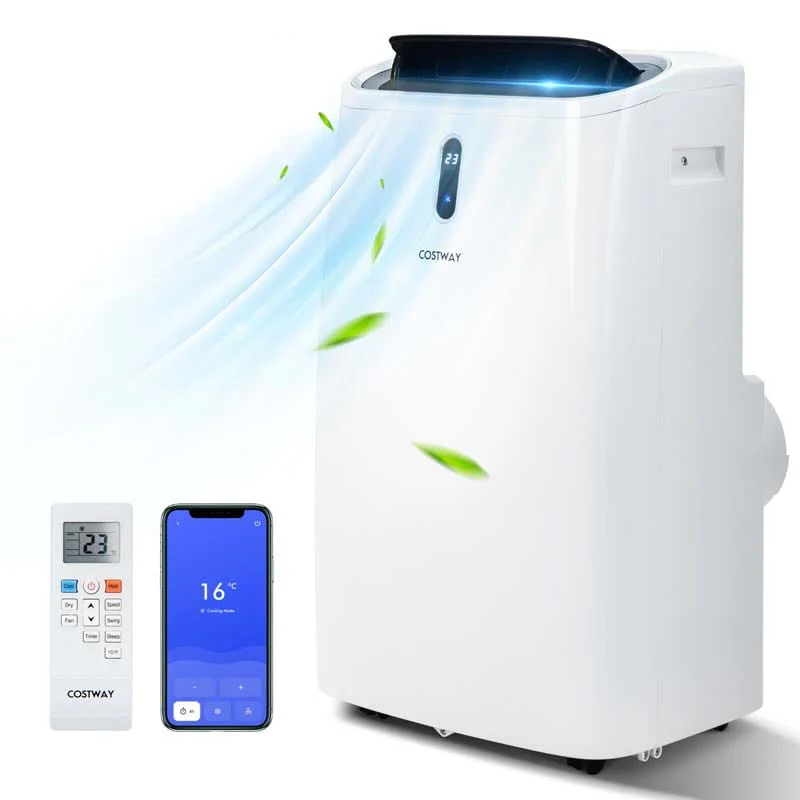 12000 BTU 4-in-1 Portable Air Conditioner w/Heat Cool Fan Dry & Sleep Mode, WiFi & Alexa Control AC Unit, Cools Up to 450 sq.ft