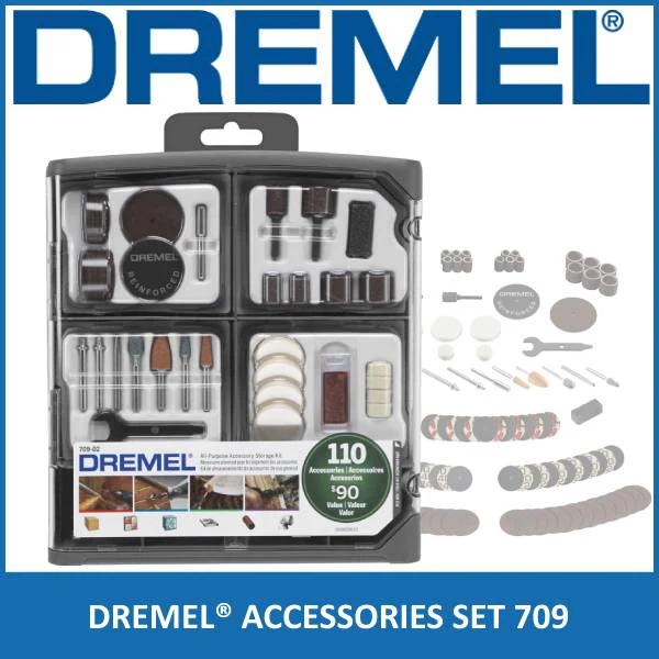 110 pieces DREMEL Multipurpose Accessory Set ( 709 )