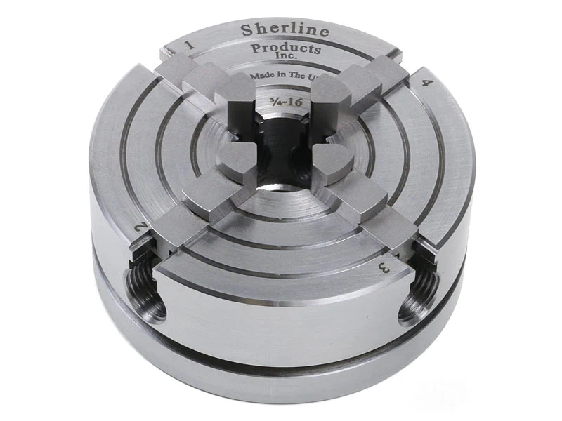 Sherline 3.1�� 4-Jaw Independent Chuck �C 3/4-16 Thread 1030