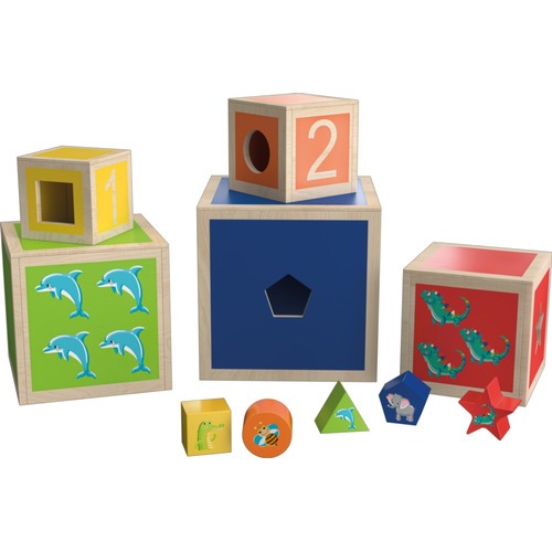 Motorikspielzeug von Playtive – Formen-Sortierwürfel für spielerisches Lernen