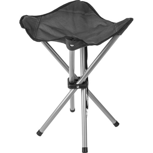 Crivit Campinghocker in Schwarz – Kompakt und Robust für Unterwegs