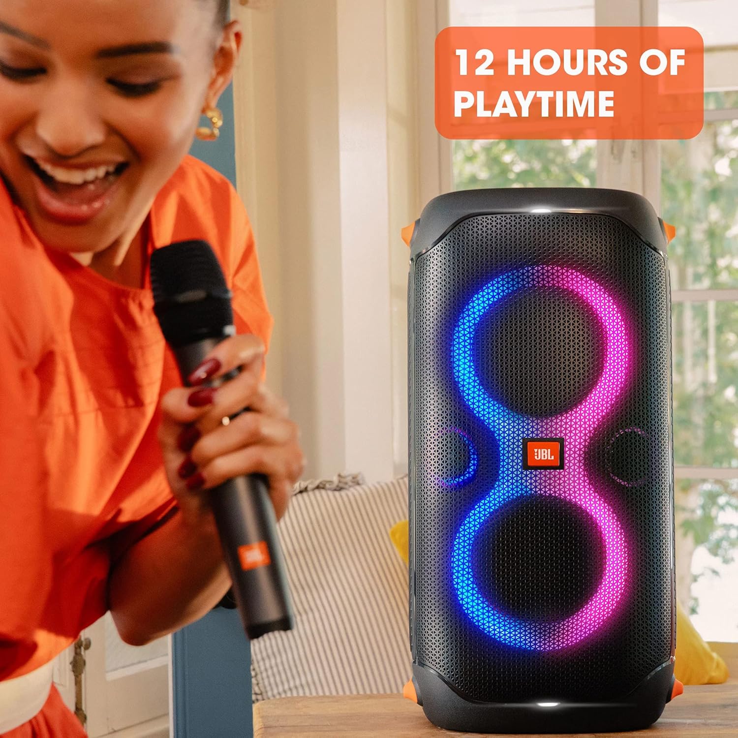 Jbl Partybox 110 JBLPARTYBOX110EU Głośnik Bluetooth, Czarny, 24 x 69 x 2,5 cm