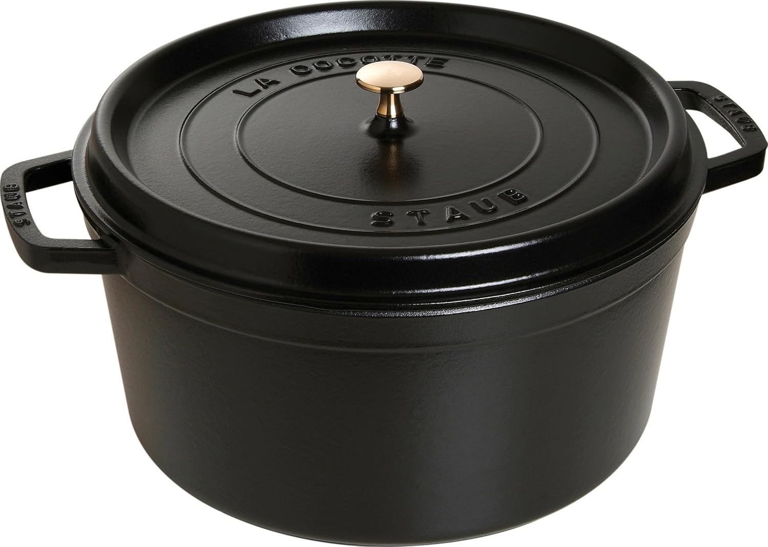 STAUB Garnek żeliwny, okrągły 28 cm, 6,7 L, Czarny
