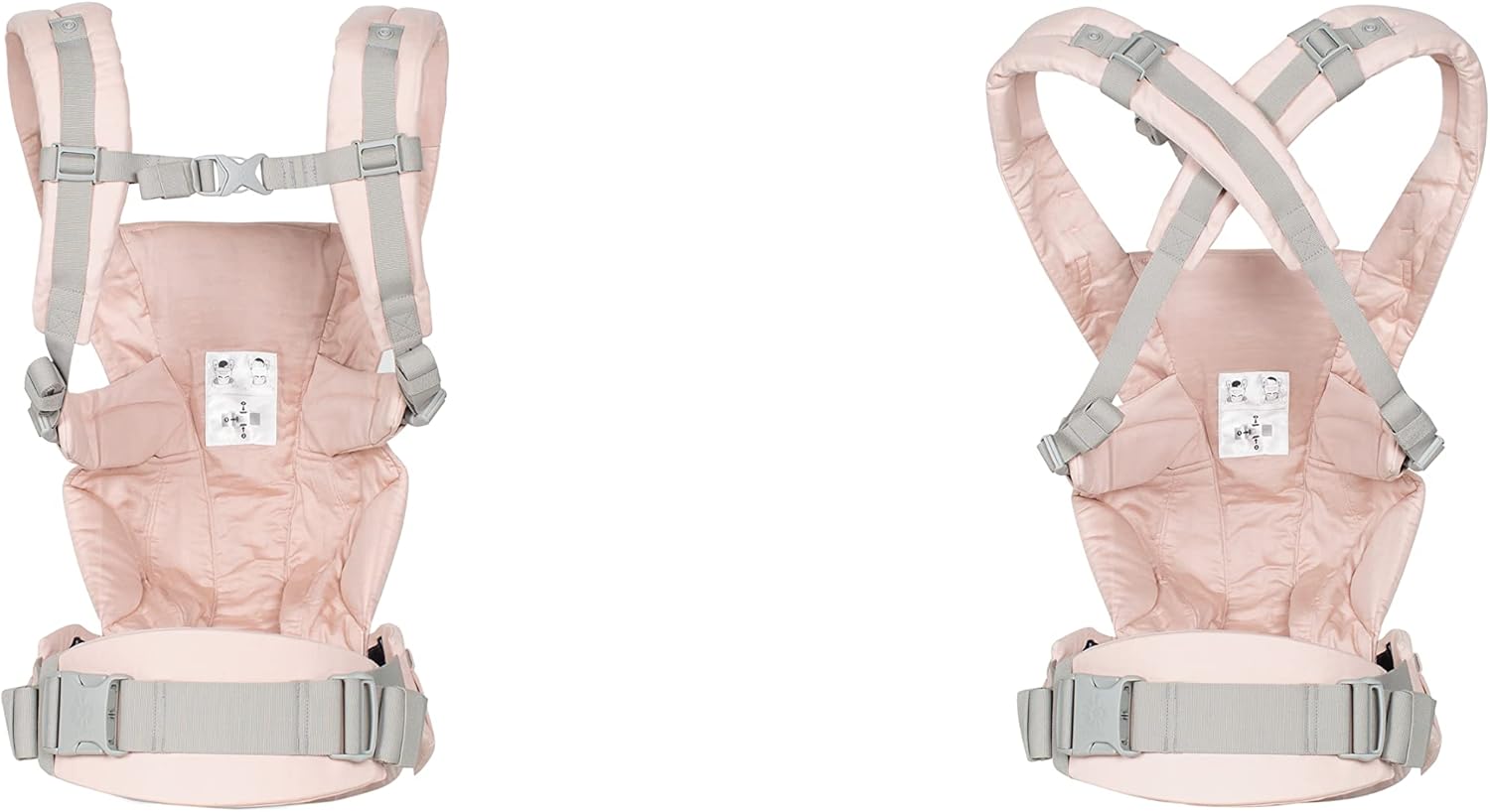Ergobaby Omni Breeze Nosidełko dla noworodków od urodzenia do 20 kg, 4 pozycje SoftFlex Mesh Ergonomiczne nosidełko dla niemowląt Nosidełko do noszenia na plecach, Graphite Grey