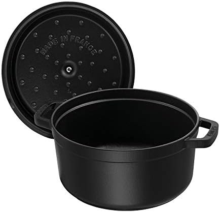 STAUB Garnek żeliwny, okrągły 28 cm, 6,7 L, Czarny