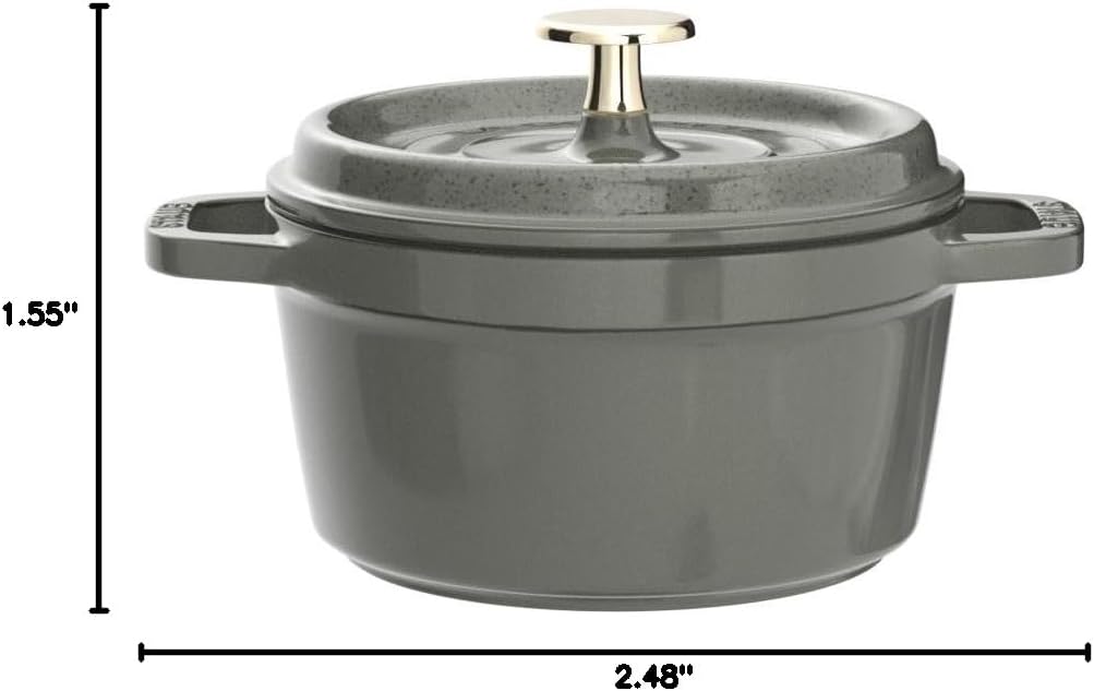 STAUB Garnek żeliwny, okrągły 28 cm, 6,7 L, Czarny