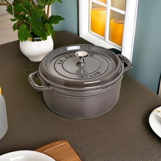 STAUB Garnek żeliwny, okrągły 28 cm, 6,7 L, Czarny