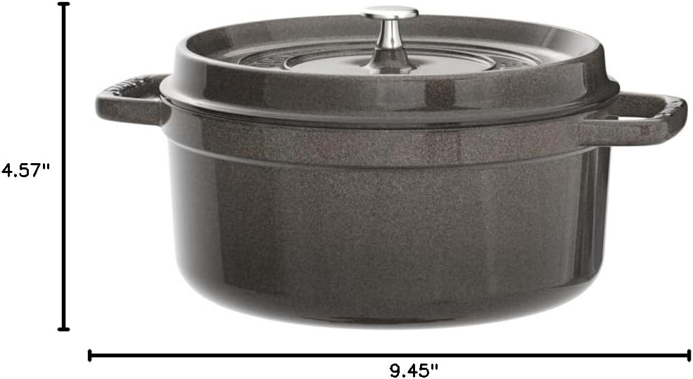 STAUB Garnek żeliwny, okrągły 28 cm, 6,7 L, Czarny