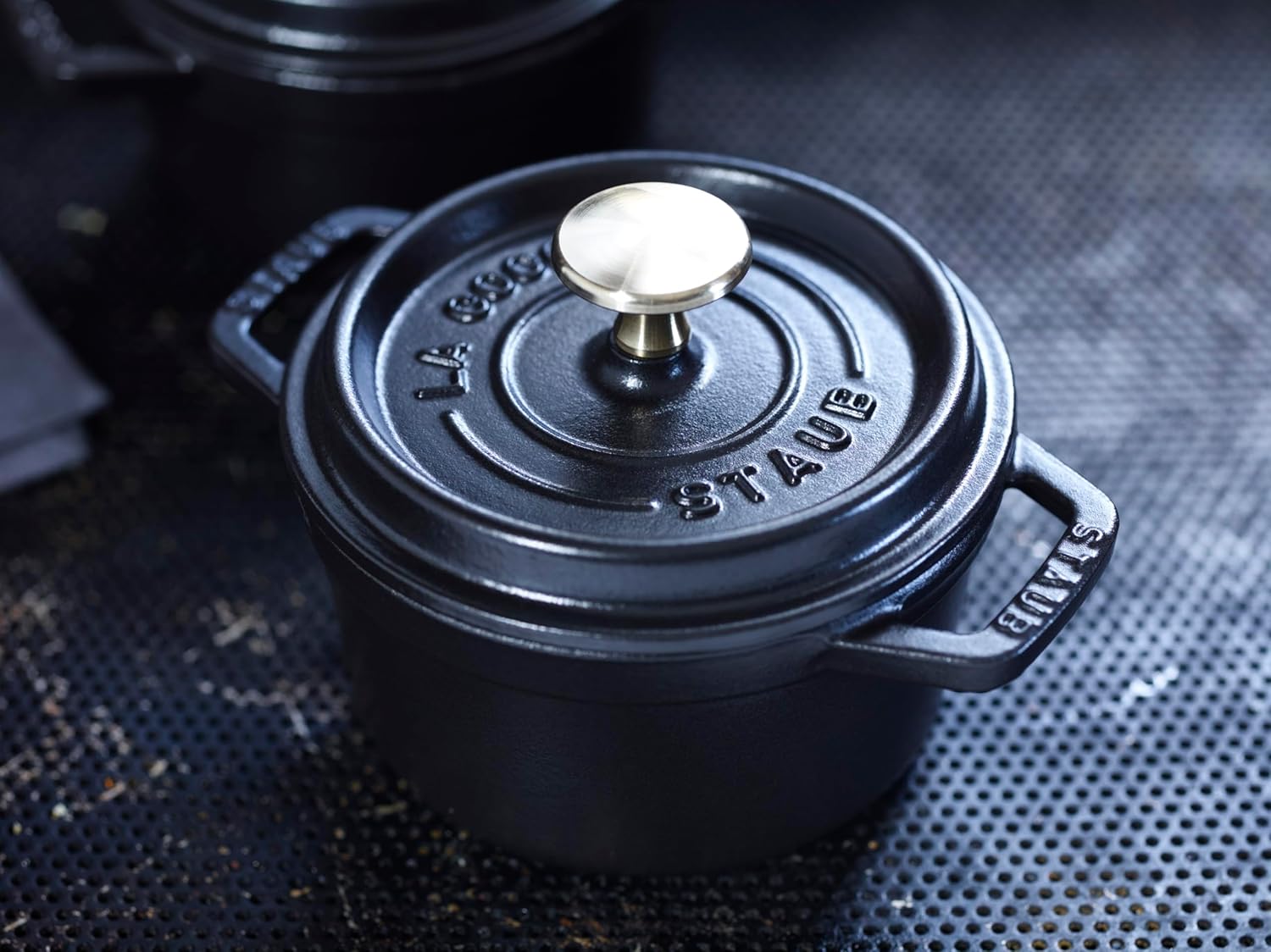 STAUB Garnek żeliwny, okrągły 28 cm, 6,7 L, Czarny