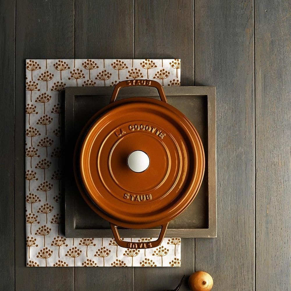 STAUB Garnek żeliwny, okrągły 28 cm, 6,7 L, Czarny