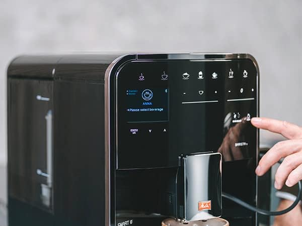 Melitta F85/0-102 Automatyczny Ekspres do Kawy, Tworzywo Sztuczne, Stal Nierdzewna, 1450 W, 1,8 L, Czarny