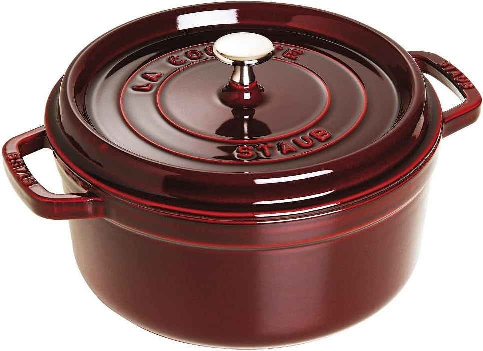 STAUB Garnek żeliwny, okrągły 28 cm, 6,7 L, Czarny