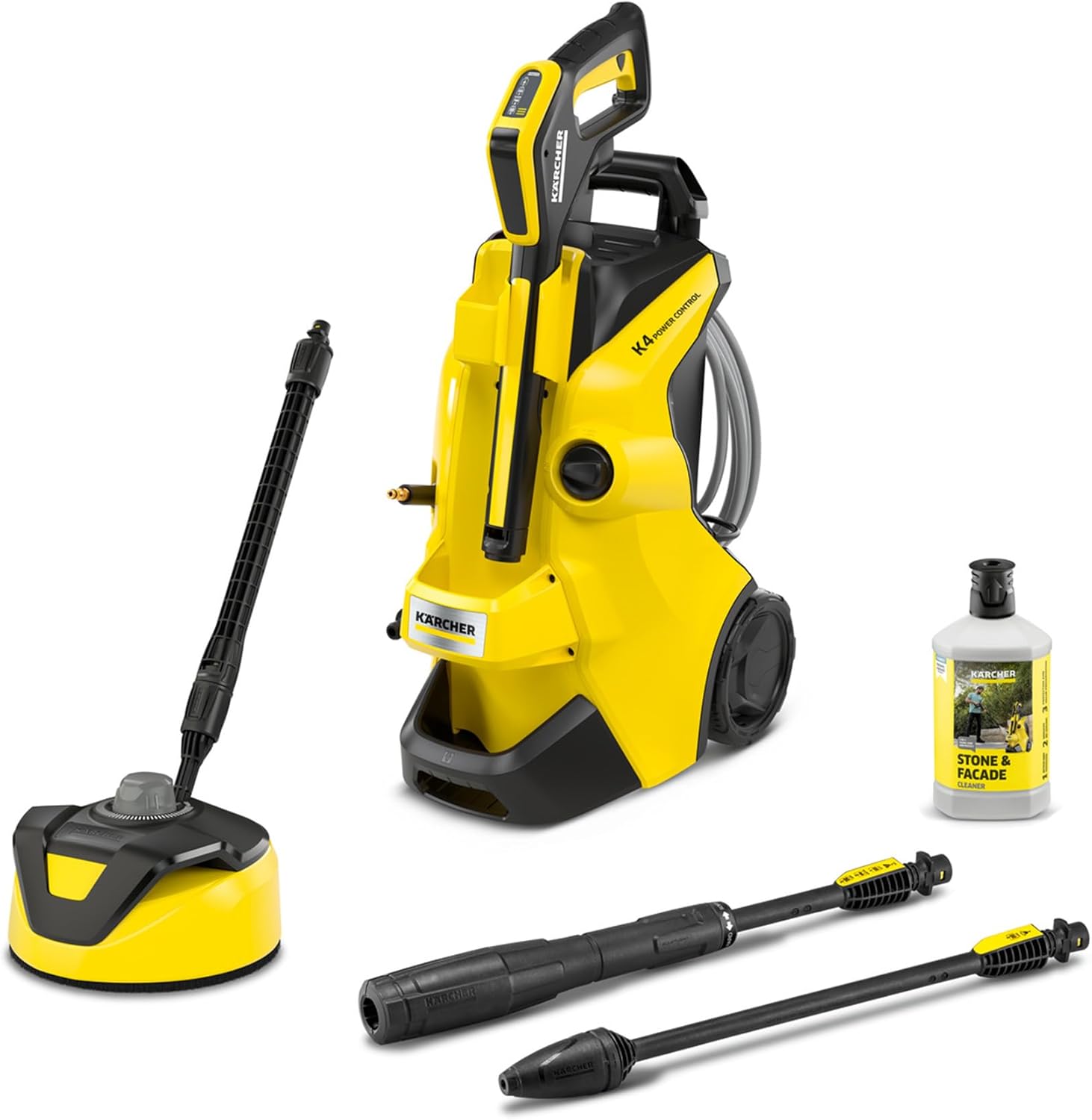 Kärcher myjka ciśnieniowa K 4 Power Control Flex Home, 130 bar, 420 l/h, powierzchnia: 30 m²/h, filtr wody, waga: 11,5 kg, pistolet ciśnieniowy, lanca rotacyjna, dysza strumieniowa, zestaw domowy